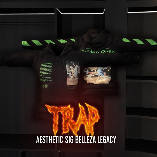 $TRAP$ GOLDEN GREEN HOODY