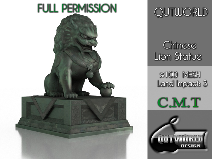 .::QUTWORLD Chinese Lion Statue::.FP