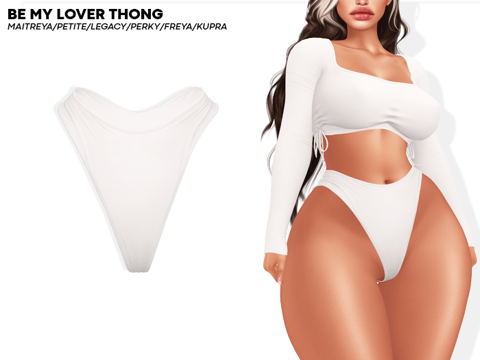 ROULY :: Be My Lover Thong - White