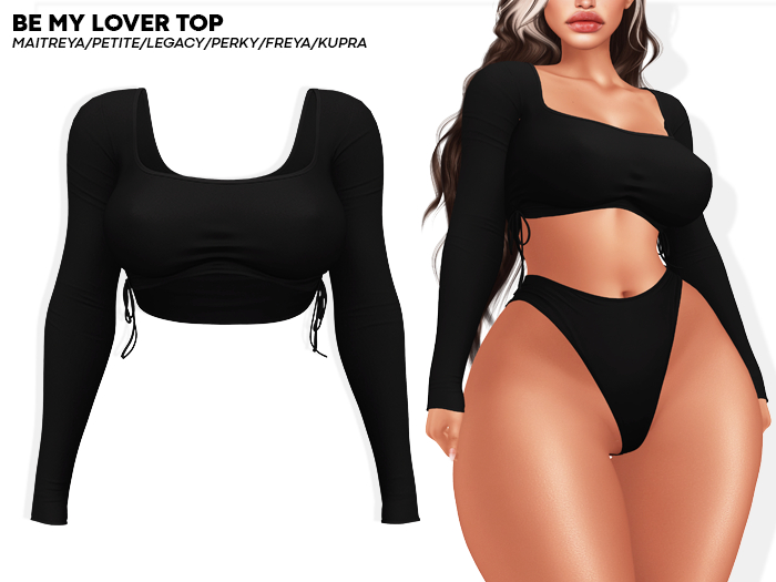 ROULY :: Be My Lover Top - Black