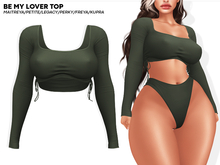 ROULY :: Be My Lover Top - Khaki