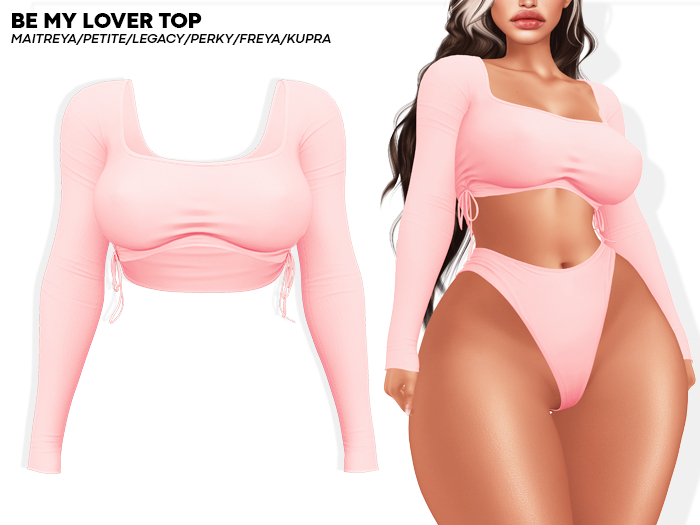 ROULY :: Be My Lover Top - Peach