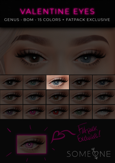 SOMEONE - Valentine Eyes - Blue  (Wear Me!)