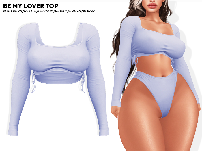 ROULY :: Be My Lover Top - Sky