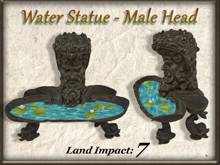 Water Statue - Male Head (7 Li) Full Perm