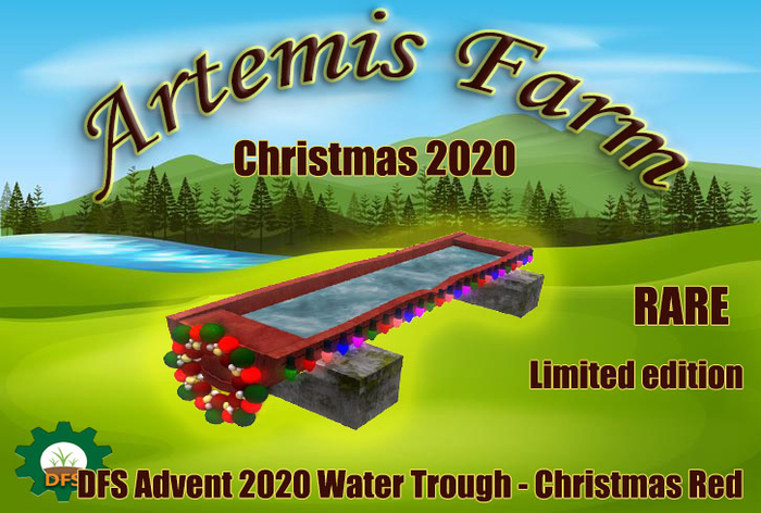 DFS Advent 2020 Water Trough - Christmas Red