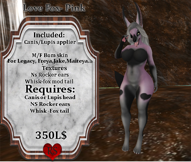 <RS>Love Fox pink