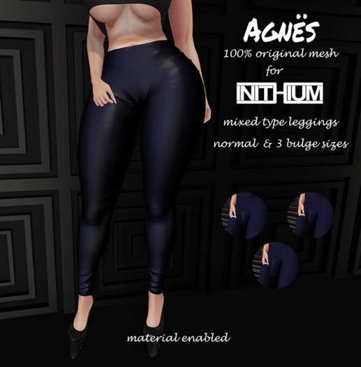 <Agnes> -Mixed/Tipe Kupra Leggings BLUE