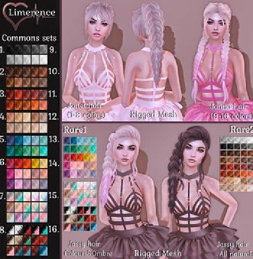 #14{Limerence} Janna hair-Colour2