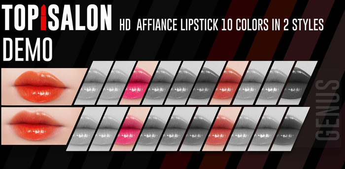 TOP1SALON - HD AFFIANCE LIPSTICK (Genus) DEMO