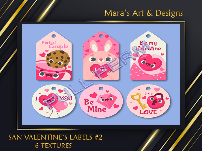 San Valentine's Labels #2 - Full Perm