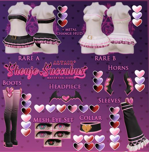 ALTAIR* shoujo succubus collar .amethyst.