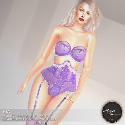 .:FlowerDreams:. Ria Lingerie - Lilac