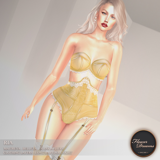 .:FlowerDreams:. Ria Lingerie - Yellow