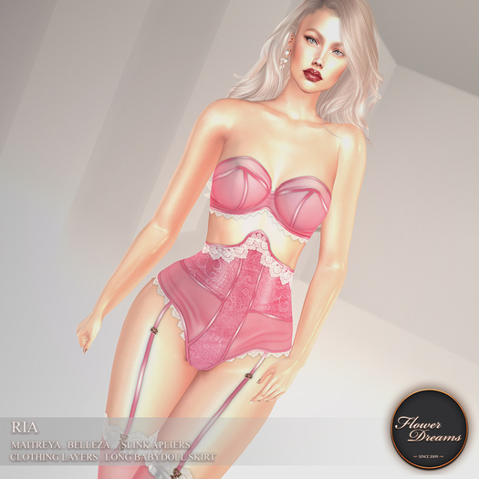 .:FlowerDreams:. Ria Lingerie - Pink