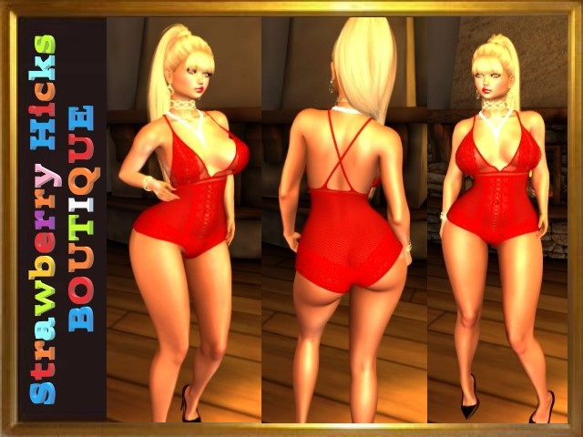 Strawberry Bodysuit#03 - Red