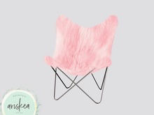 Ariskea[Lumi] Butterfly Chair [Faux Pink]