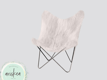 Ariskea[Lumi] Butterfly Chair [Faux White]