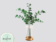 Ariskea[Lumi] Eucalyptus Vase Gold