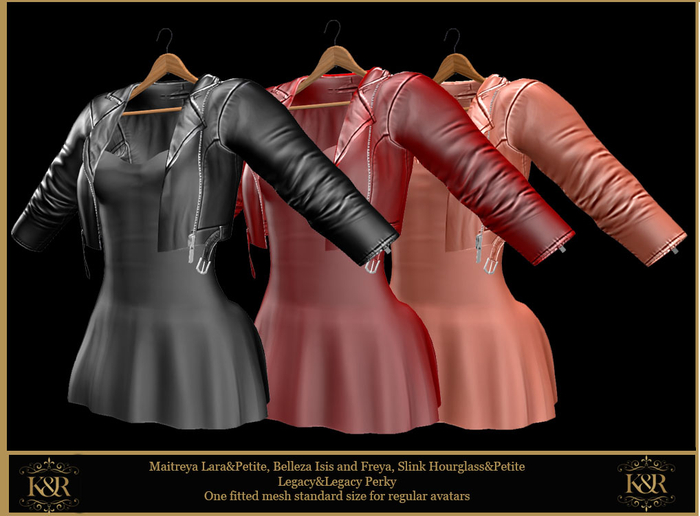 Nena Leather Dress and Jacket. 4 Colours, Legacy, Legacy Perky