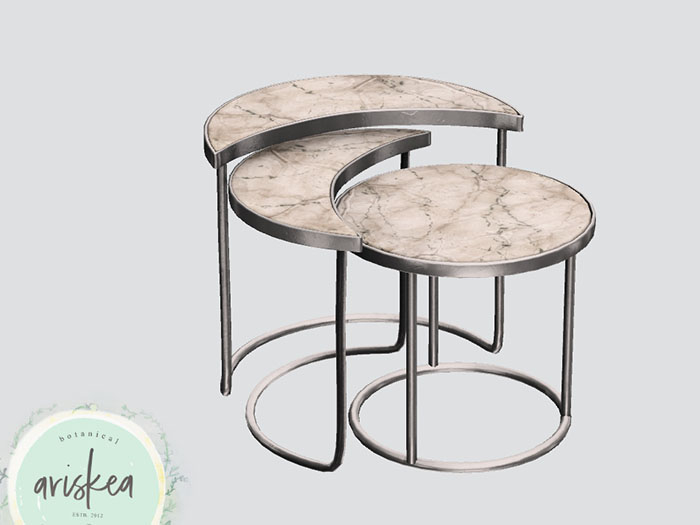 Ariskea[Celeste] Moon Phase Table - Silver