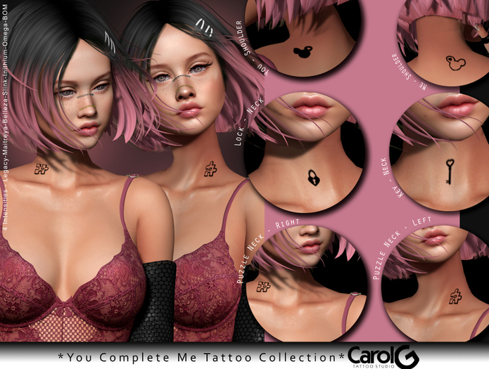 You Complete Me Tattoo Collection [CAROL G] FATPACK