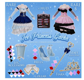 ALTAIR* crystal leg accessory .violet & black.