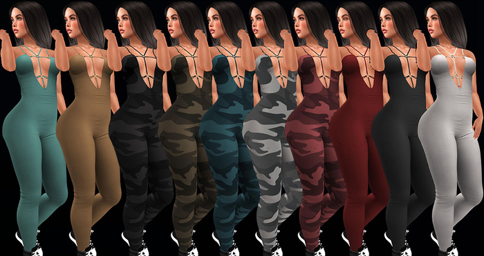 RADEX FULPERM TEXTURES - CREATIVE STUDIO - Harness Jumpsuit