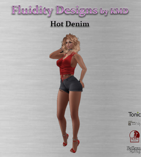 Hot Denim Lt Black