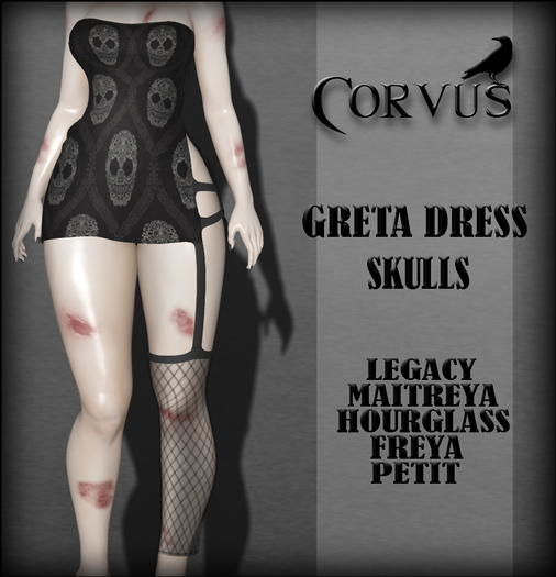 Corvus : Skulls Greta dress