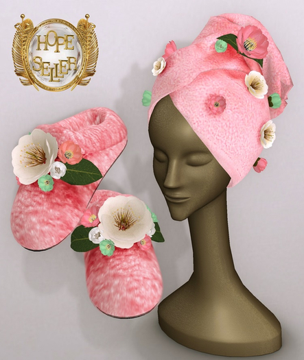 [HS] Cute Cotton Robe Set [PINK]