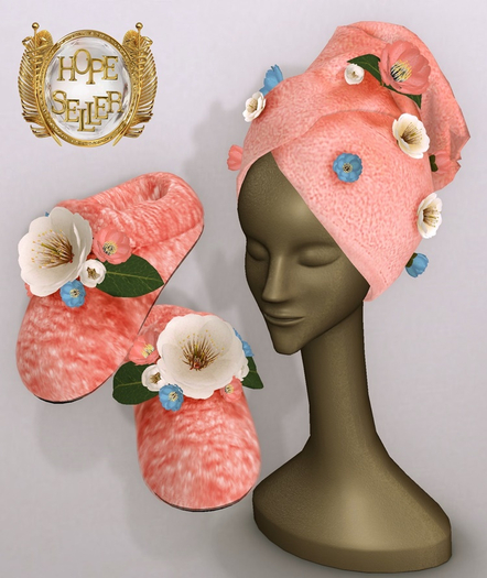 [HS] Cute Cotton Robe [FLAMINGO]