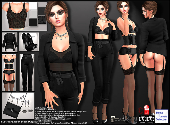 SLC Your Lady In Black Outfit