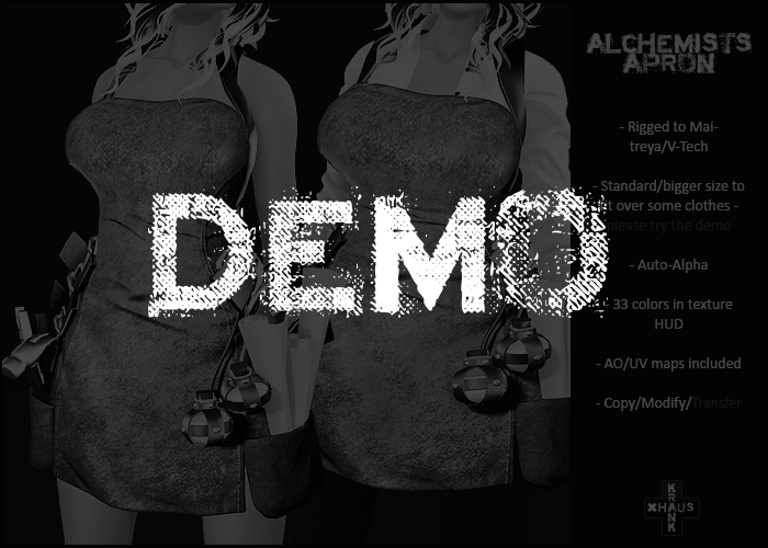 krankhaus - Alchemist's Apron - Maitreya/V-Tech DEMO