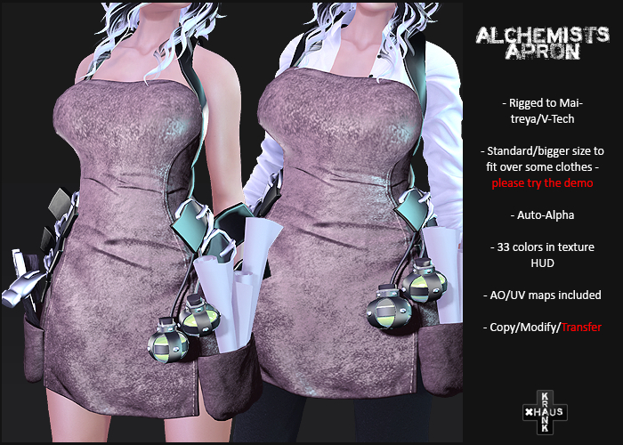 krankhaus - Alchemist's Apron - Maitreya/V-Tech