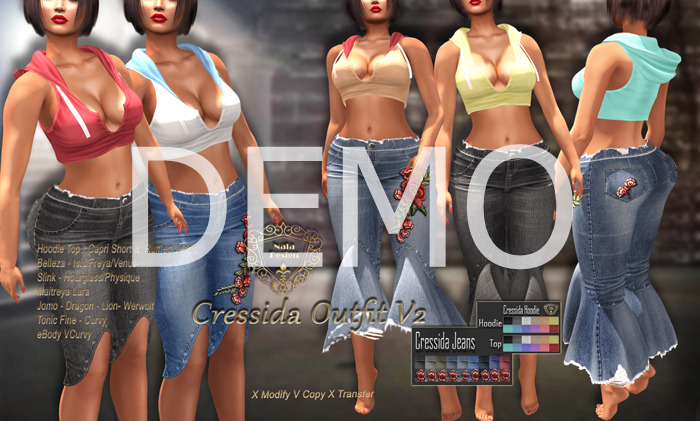 DEMO - Nala Design - Cressida Outfit V2 - Mesh Bodies and Jomo
