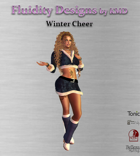 Winter Cheer Outfit - Blue