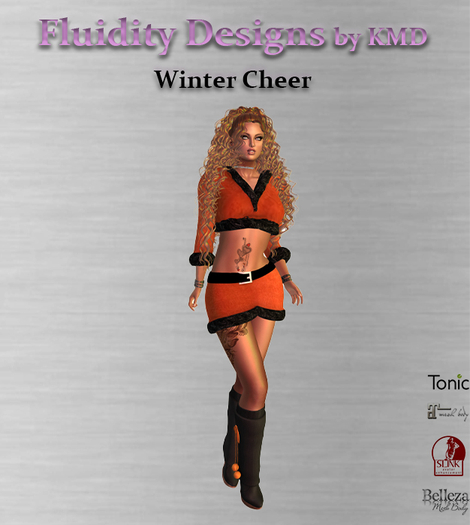 Winter Cheer Outfit - Orange