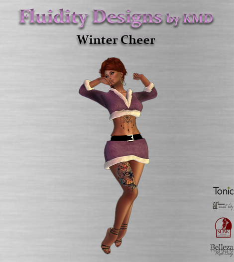 Winter Cheer Outfit - Purple