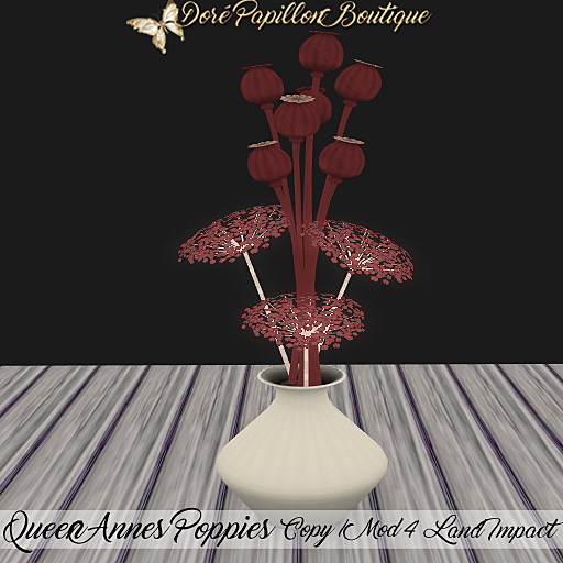 DPB Queen Annes Poppies - Rustic