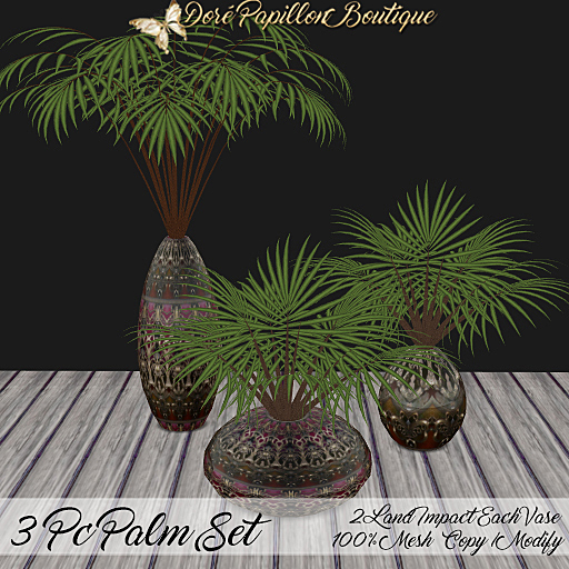 DPB 3 Pc Palm Set - No 6