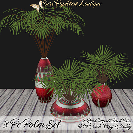 DPB 3 Pc Palm Set - No 8