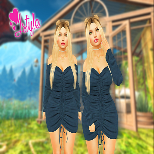 !!JSTYLE Dress Cami Blue