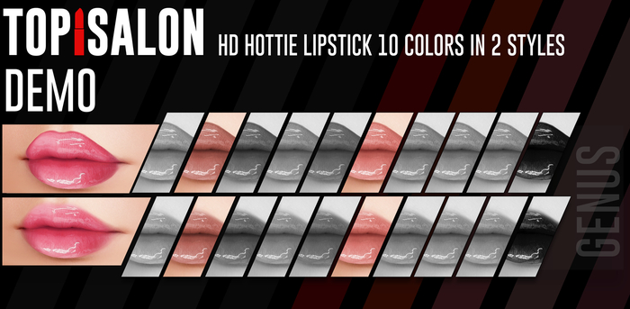 TOP1SALON - HD HOTTIE LIPSTICK (Genus) DEMO