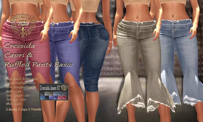 Nala Design - Cressida Capri&Jeans  V2 - Mesh Bodies and Jomo