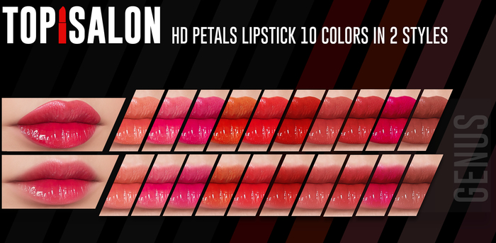 TOP1SALON - HD PETALS LIPSTICK (Genus) P1 PALE