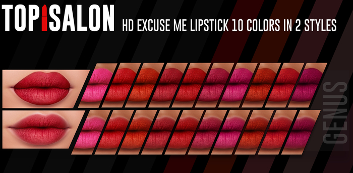 TOP1SALON - HD EXCUSE ME LIPSTICK (Genus) BRIGHT TAN