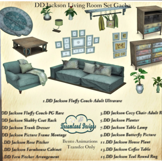 2.DD Jackson Fluffy Couch-PG/Boxed RARE