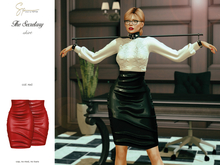 S&P Secretary skirt red - Lara + Petite - Legacy + Perky - Reborn