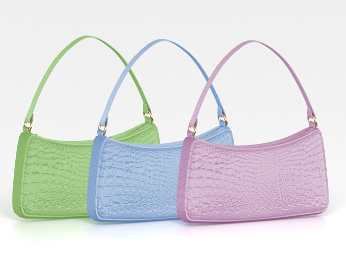 Salvadori - Pastel 'Maria' Patent Leather Handbag